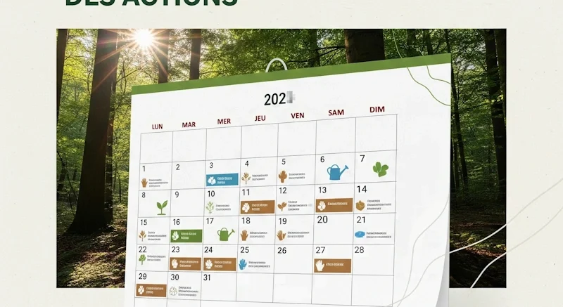 Calendrier des actions de Semeurs de Forêts
