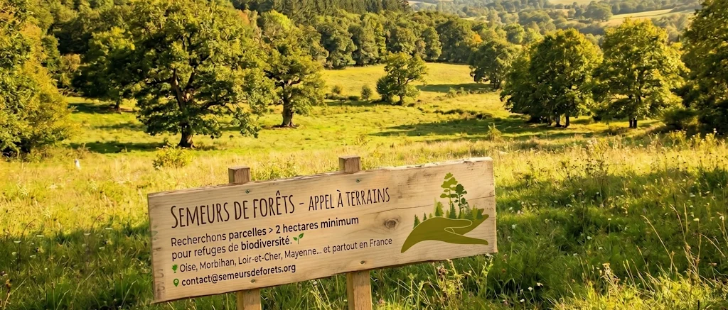 semeurs de forets appel à recherche de terrains